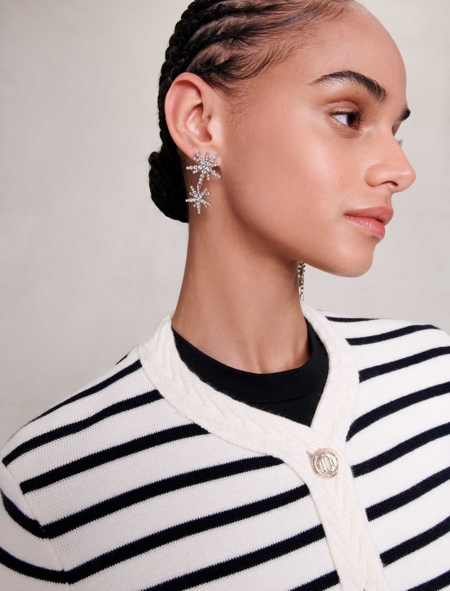 Crystal  -star strass-earings