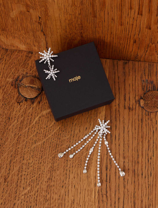 Crystal  -star strass-earings