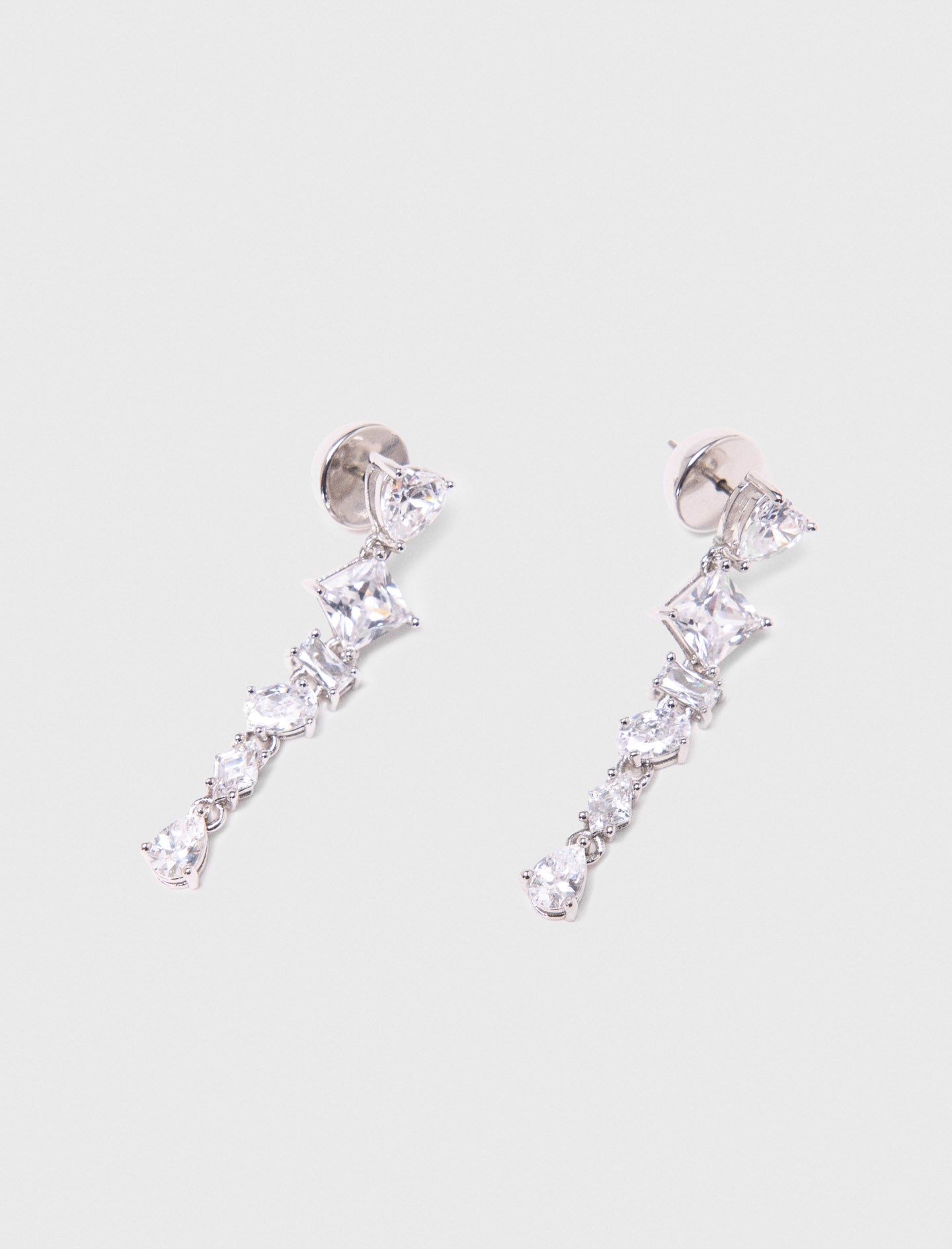 mfabi01068 rhinestone heart earrings crystal