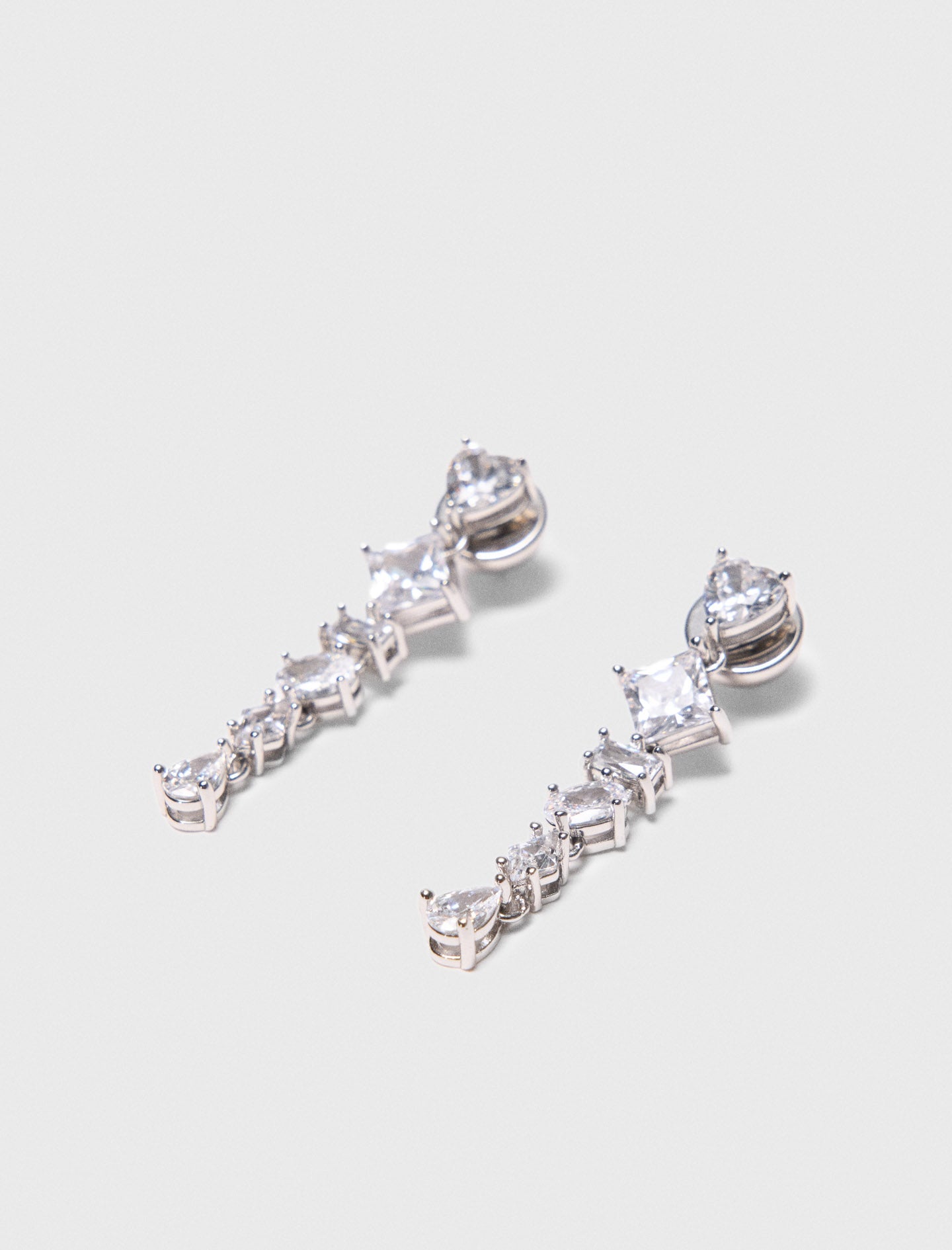 mfabi01068 rhinestone heart earrings crystal