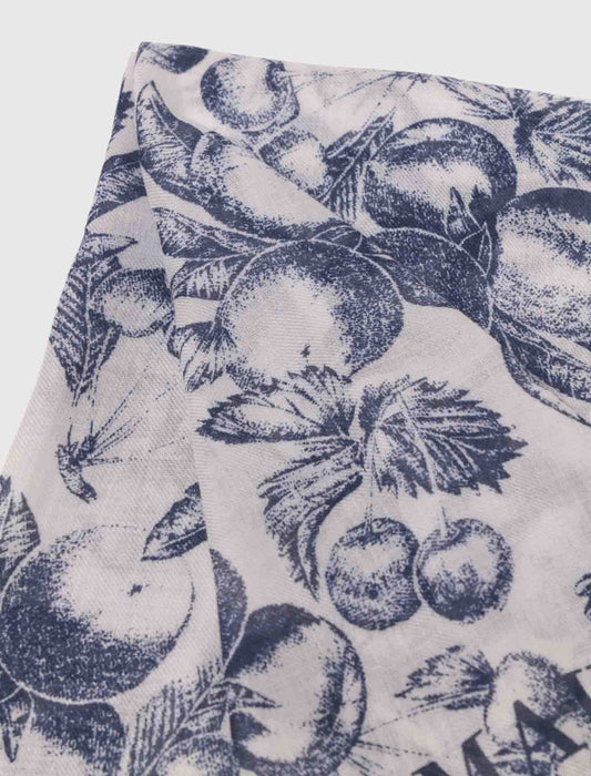Fruit print shawl
