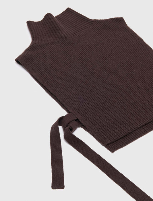 Wool and cashmere collar