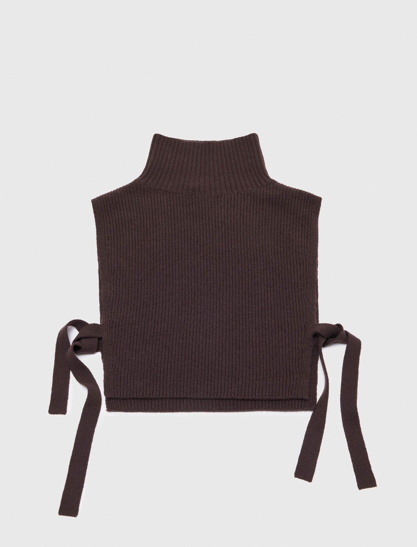 Wool and cashmere collar