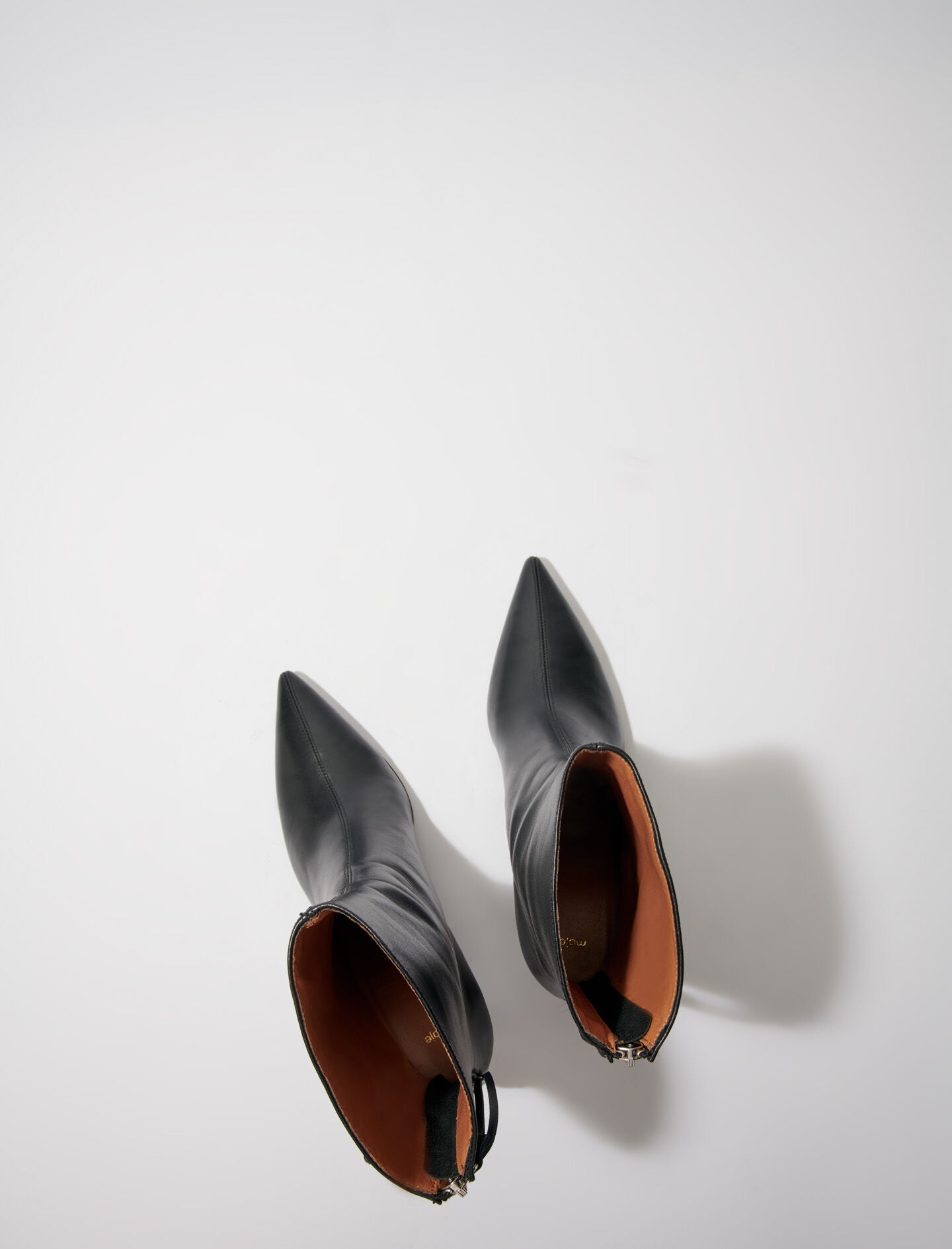 Black  -leather ankle boots