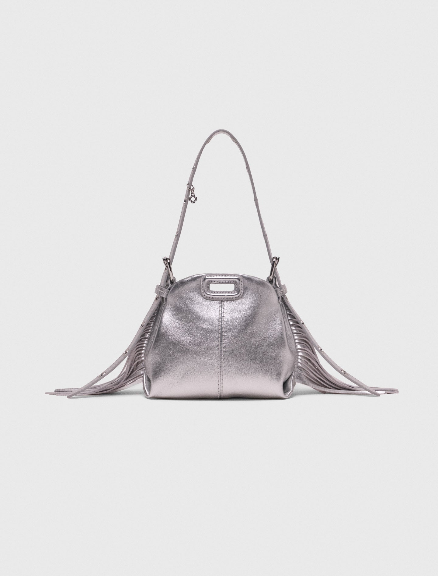 Miss M micro metallic leather bag