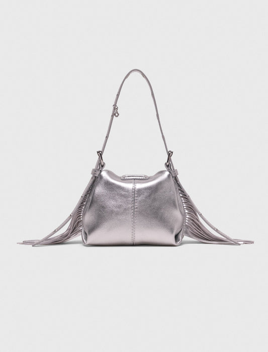 Miss M micro metallic leather bag