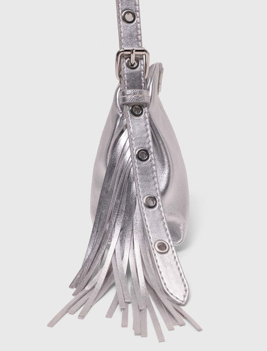 Miss M micro metallic leather bag