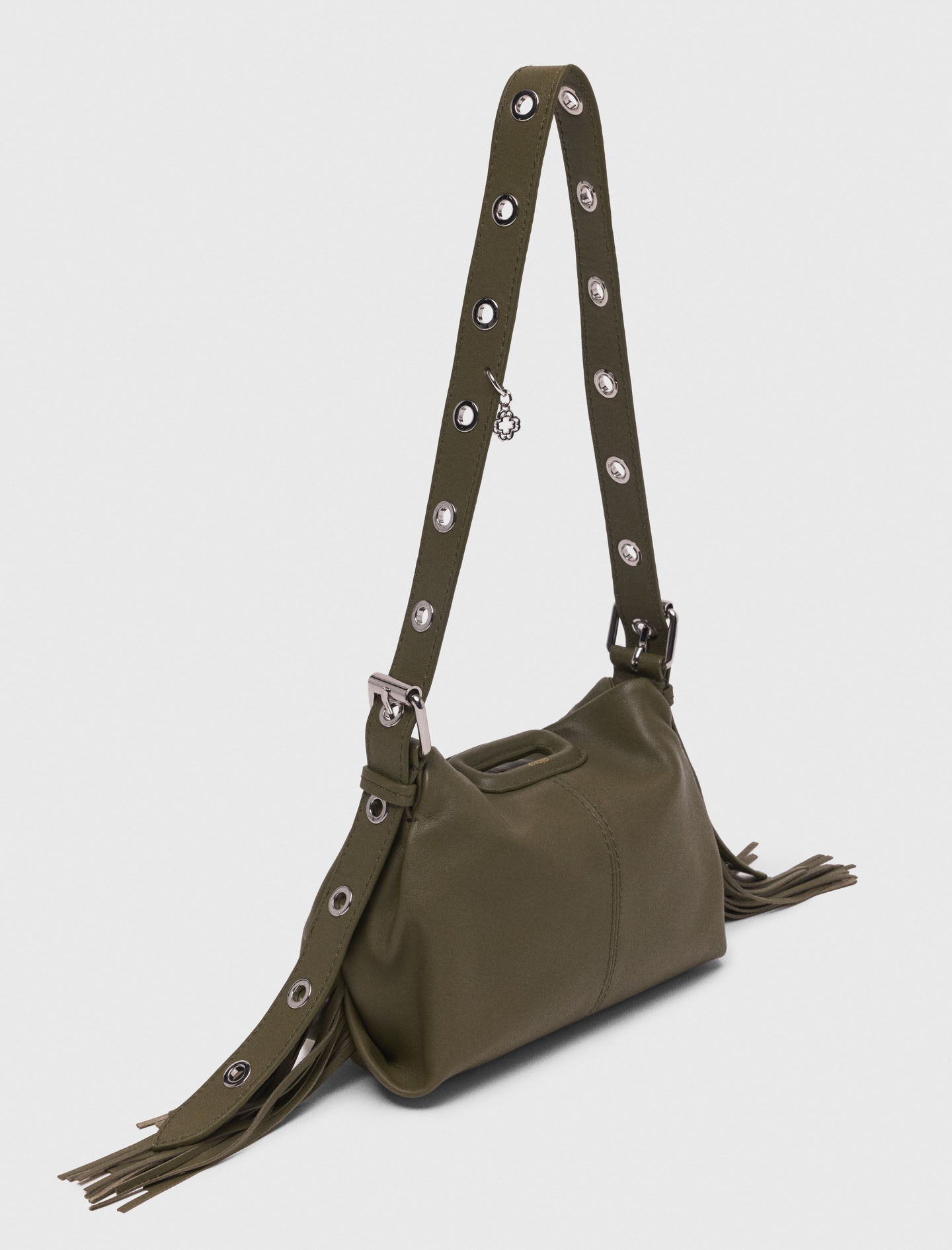 Plain leather mini Miss M bag