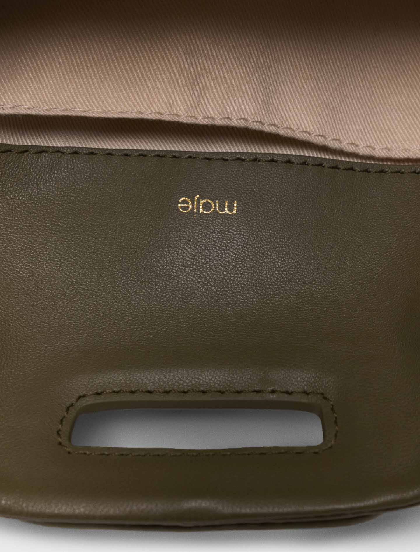 Plain leather mini Miss M bag