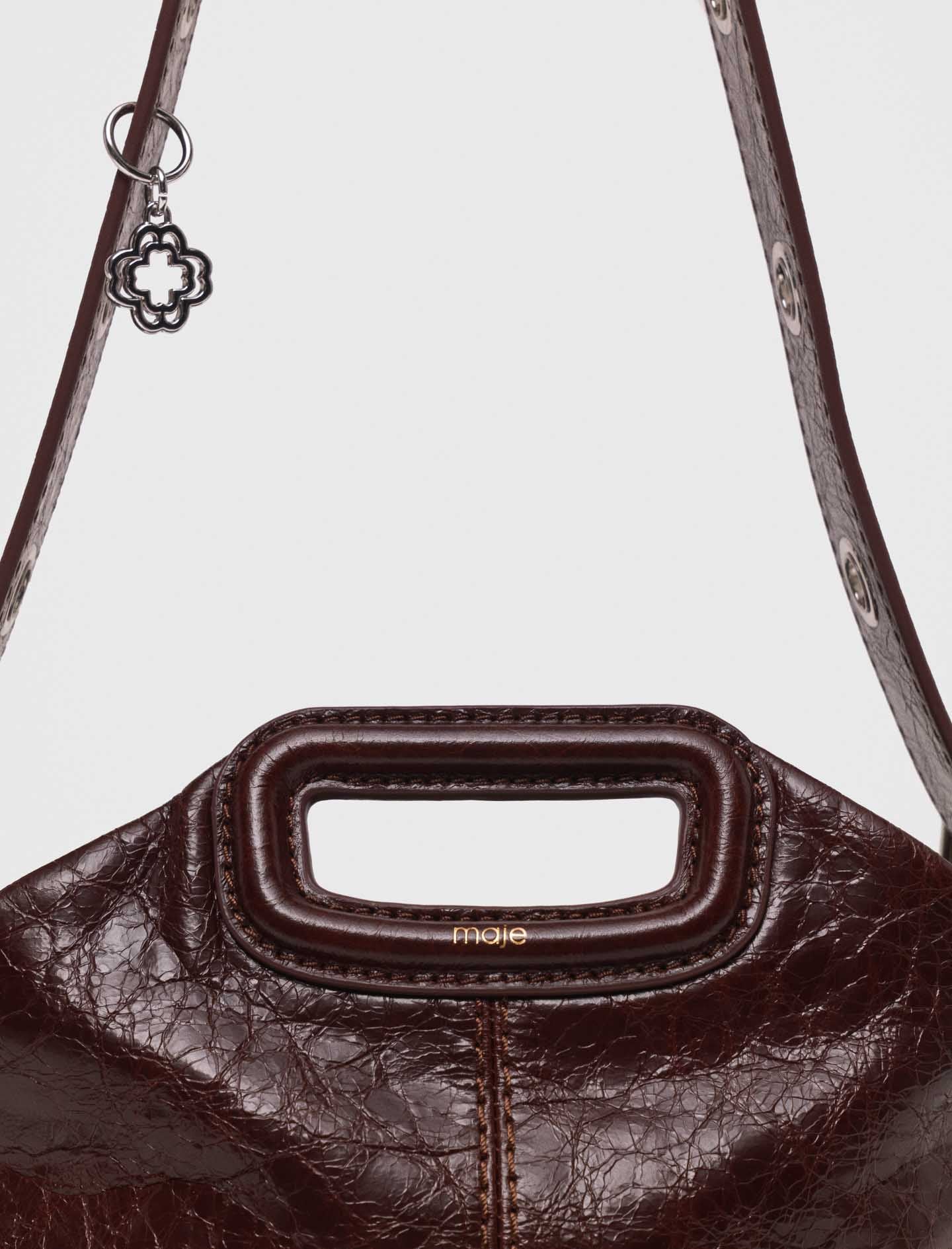 Crackled leather Miss M bag