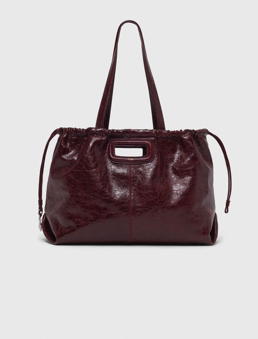 Crackled Miss M tote bag