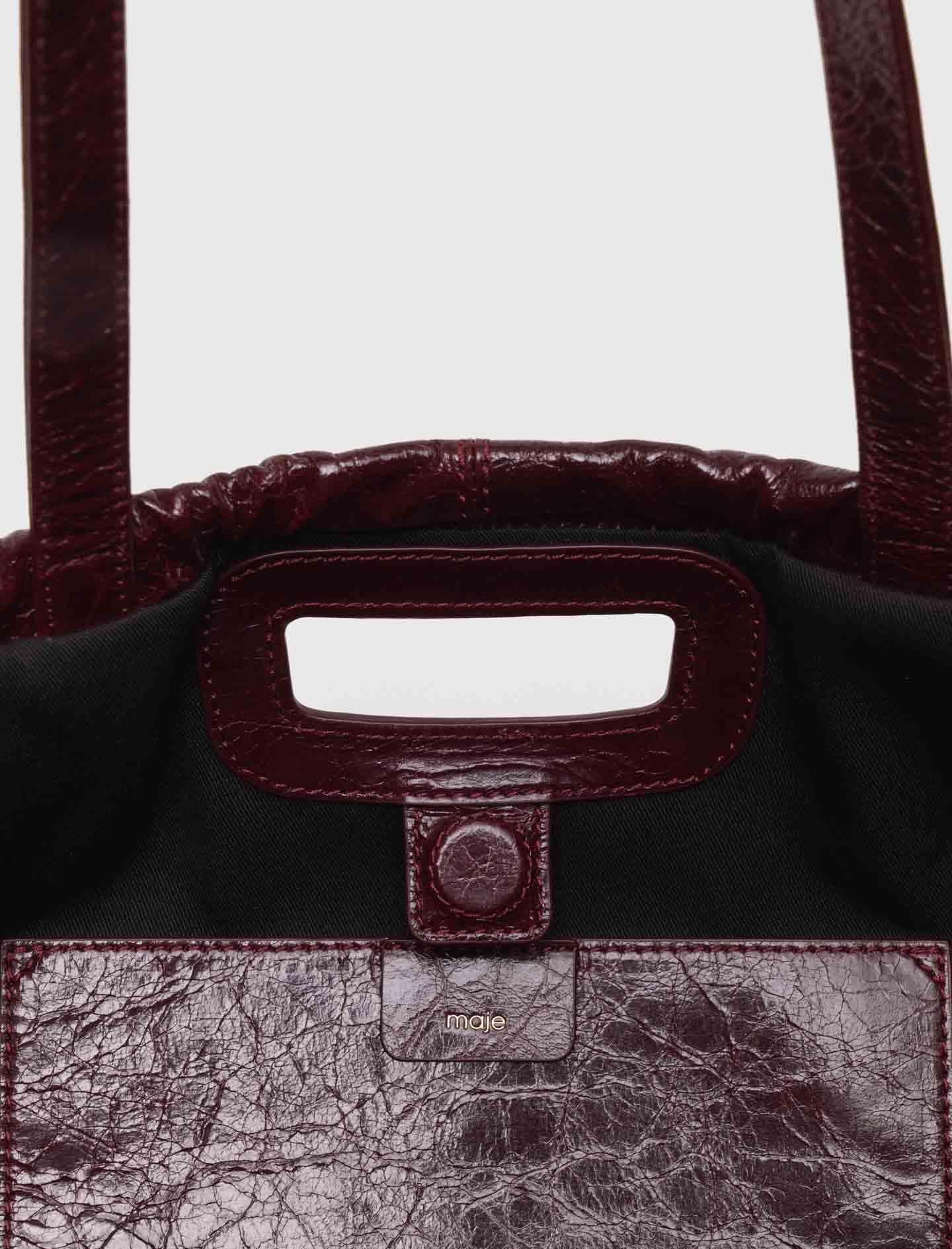 Crackled Miss M tote bag