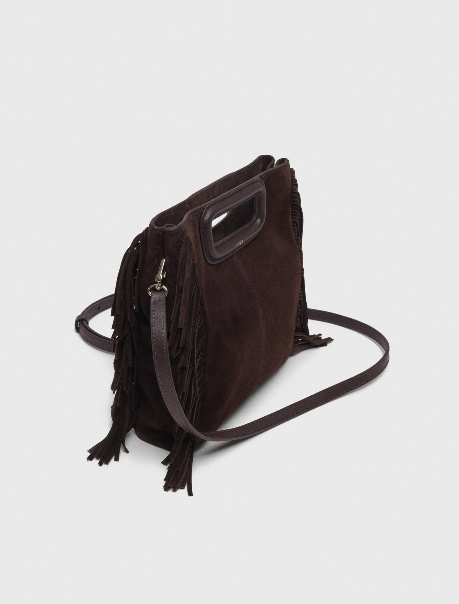 M bag in suede leather