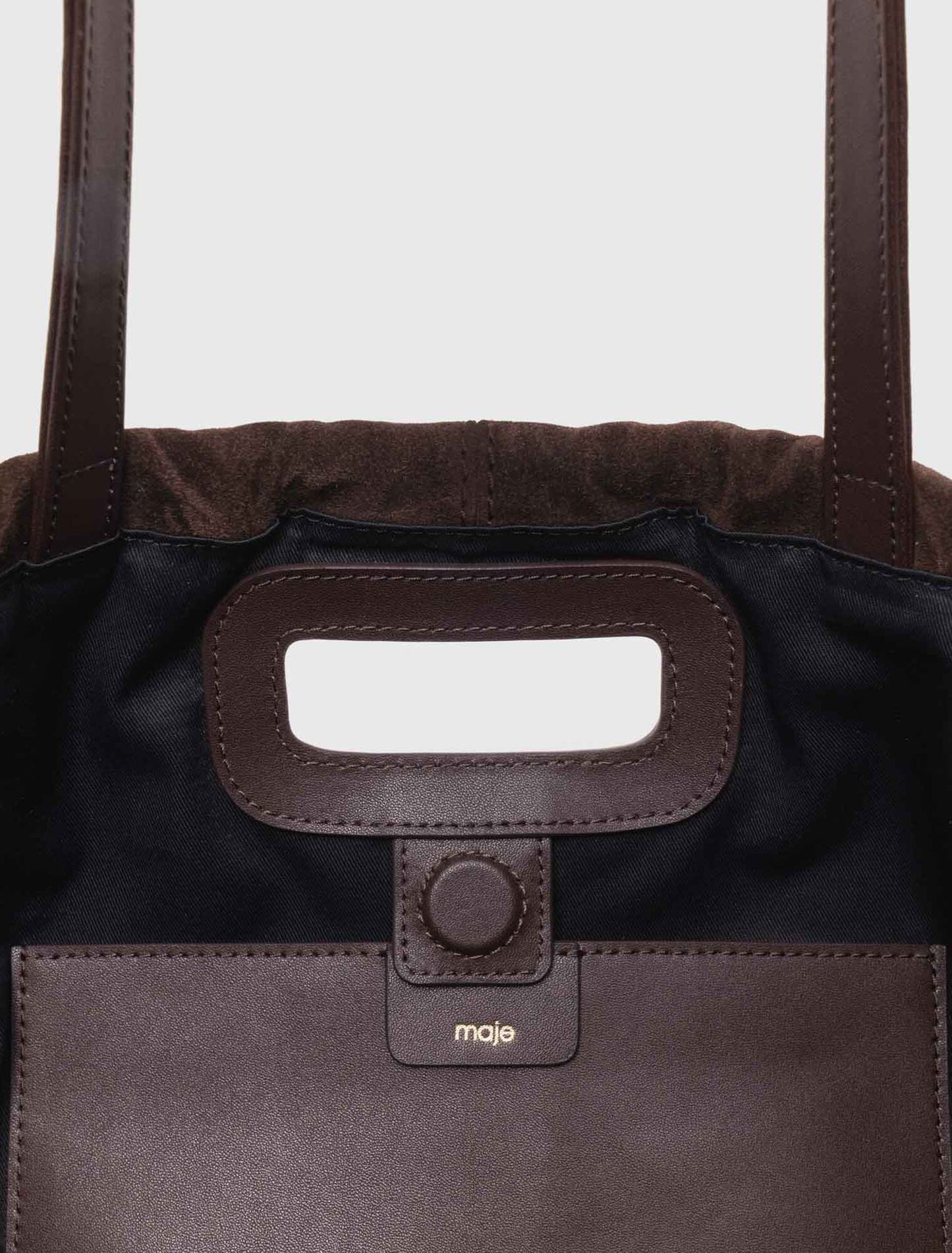 Suede leather Miss M bag
