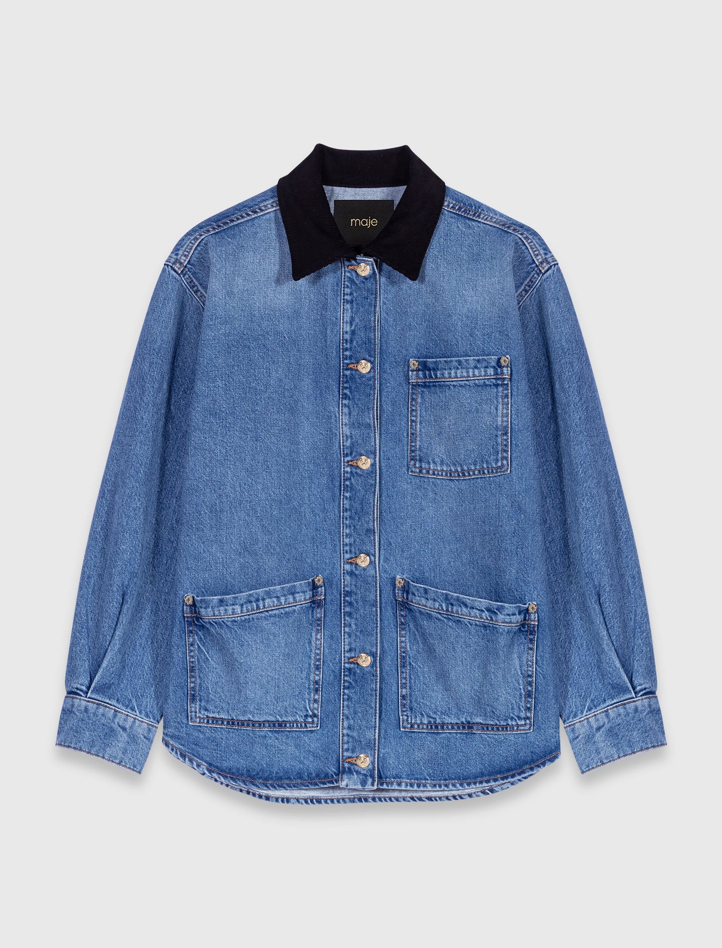 Faded denim jacket