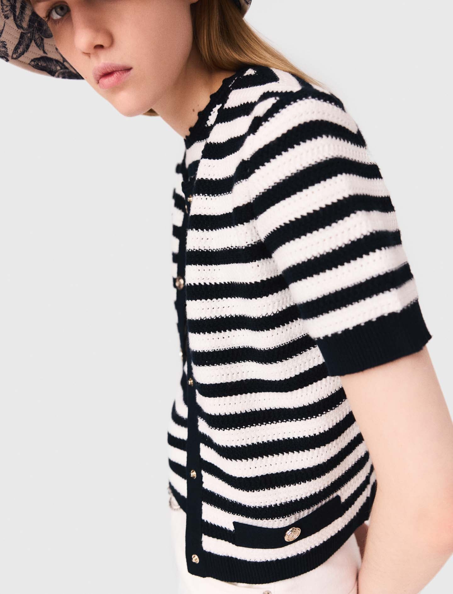 Short crochet cardigan