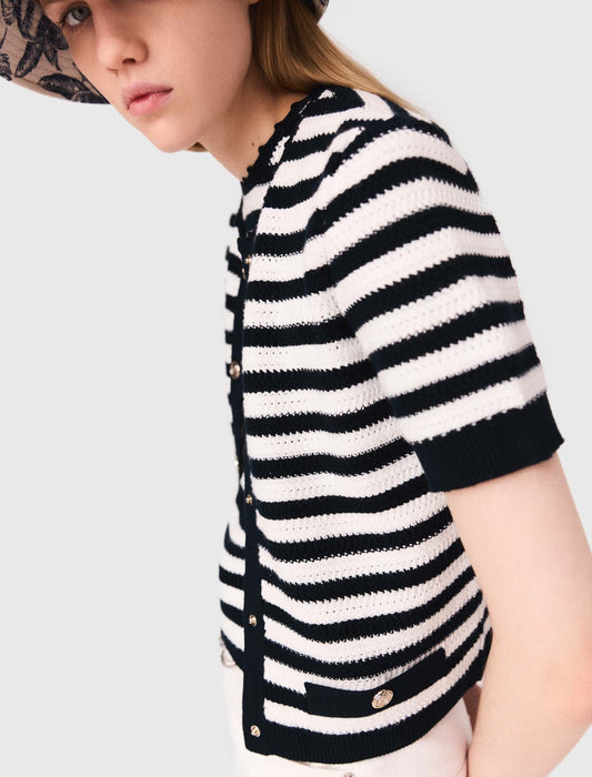 Short crochet cardigan