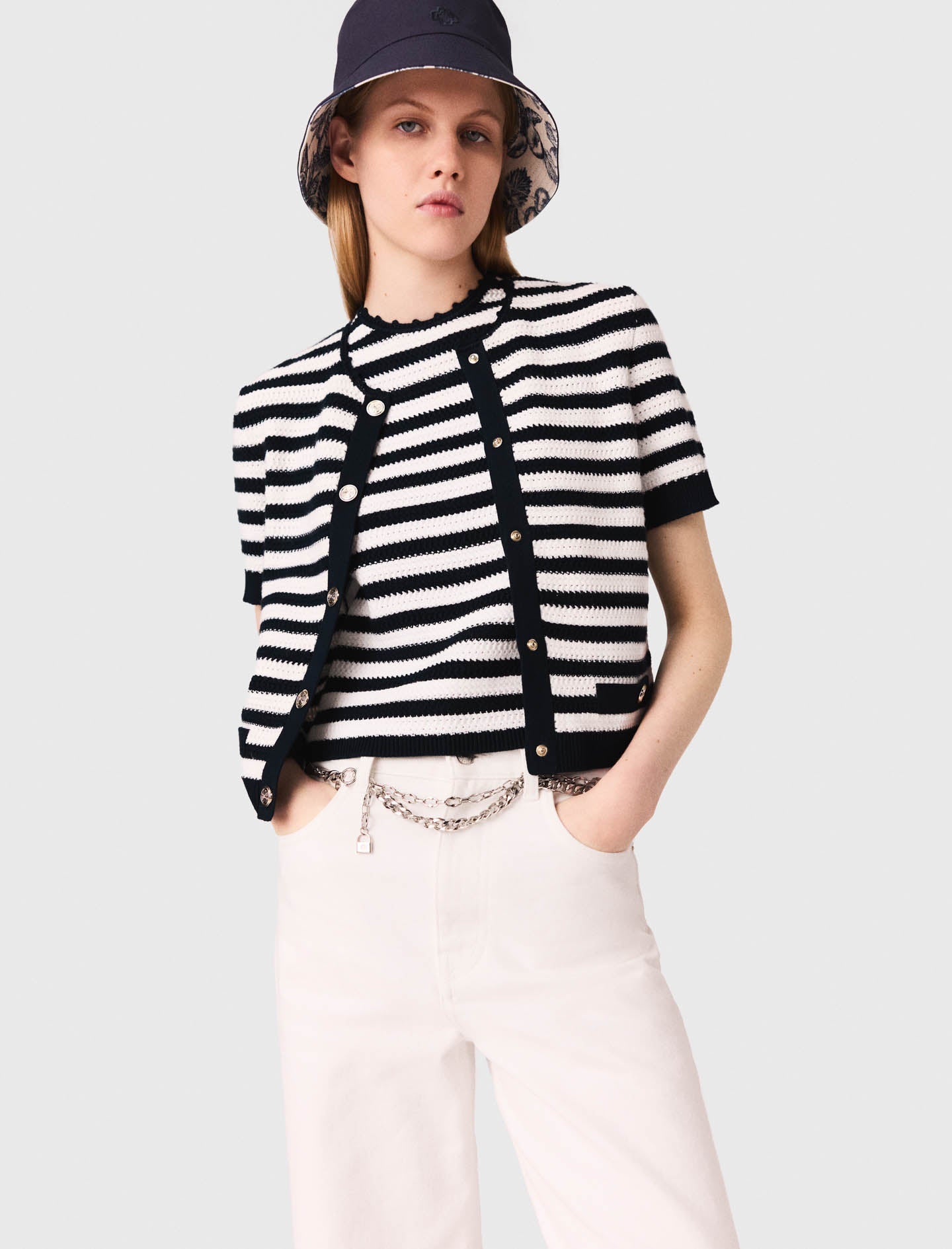 Short crochet cardigan