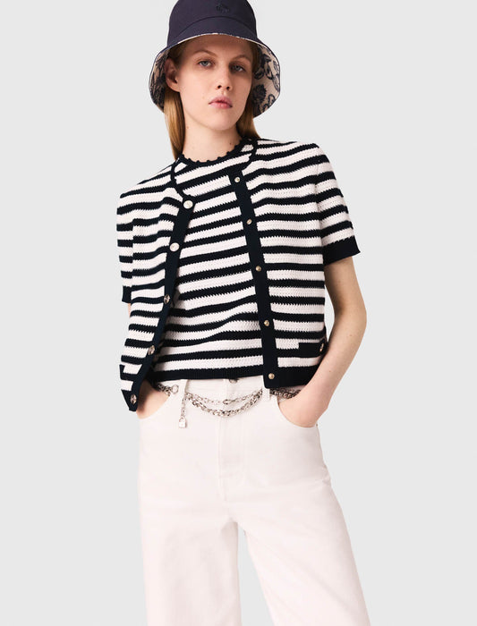 Short crochet cardigan