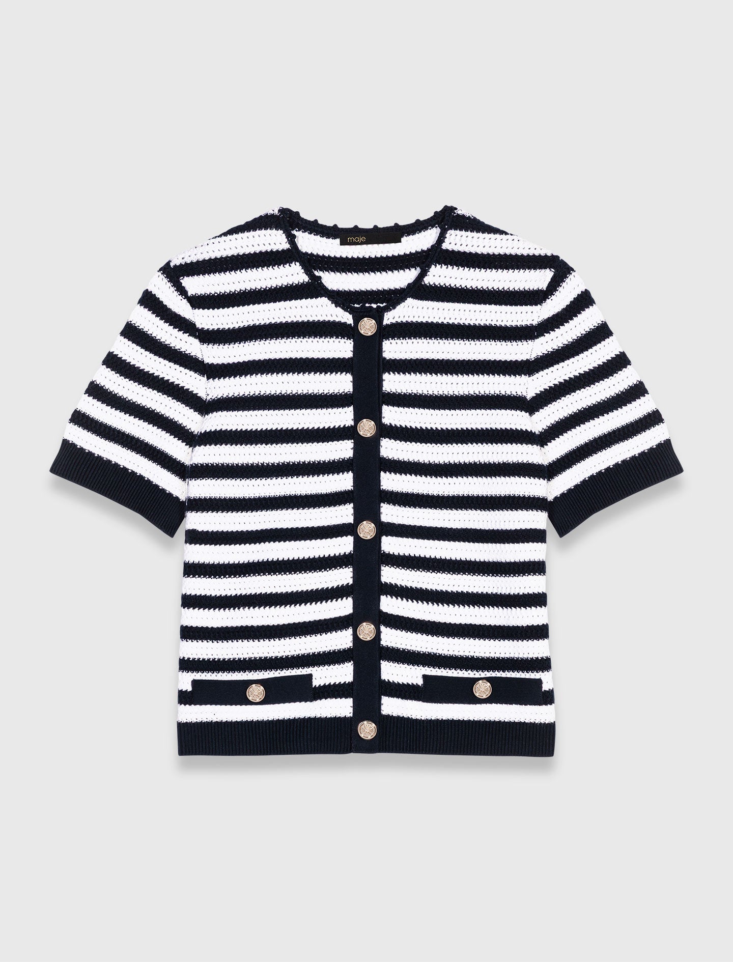 Short crochet cardigan