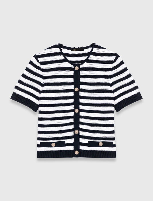 Short crochet cardigan