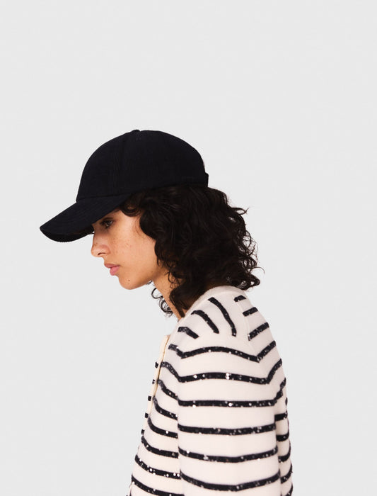 Wool cardigan with snaps