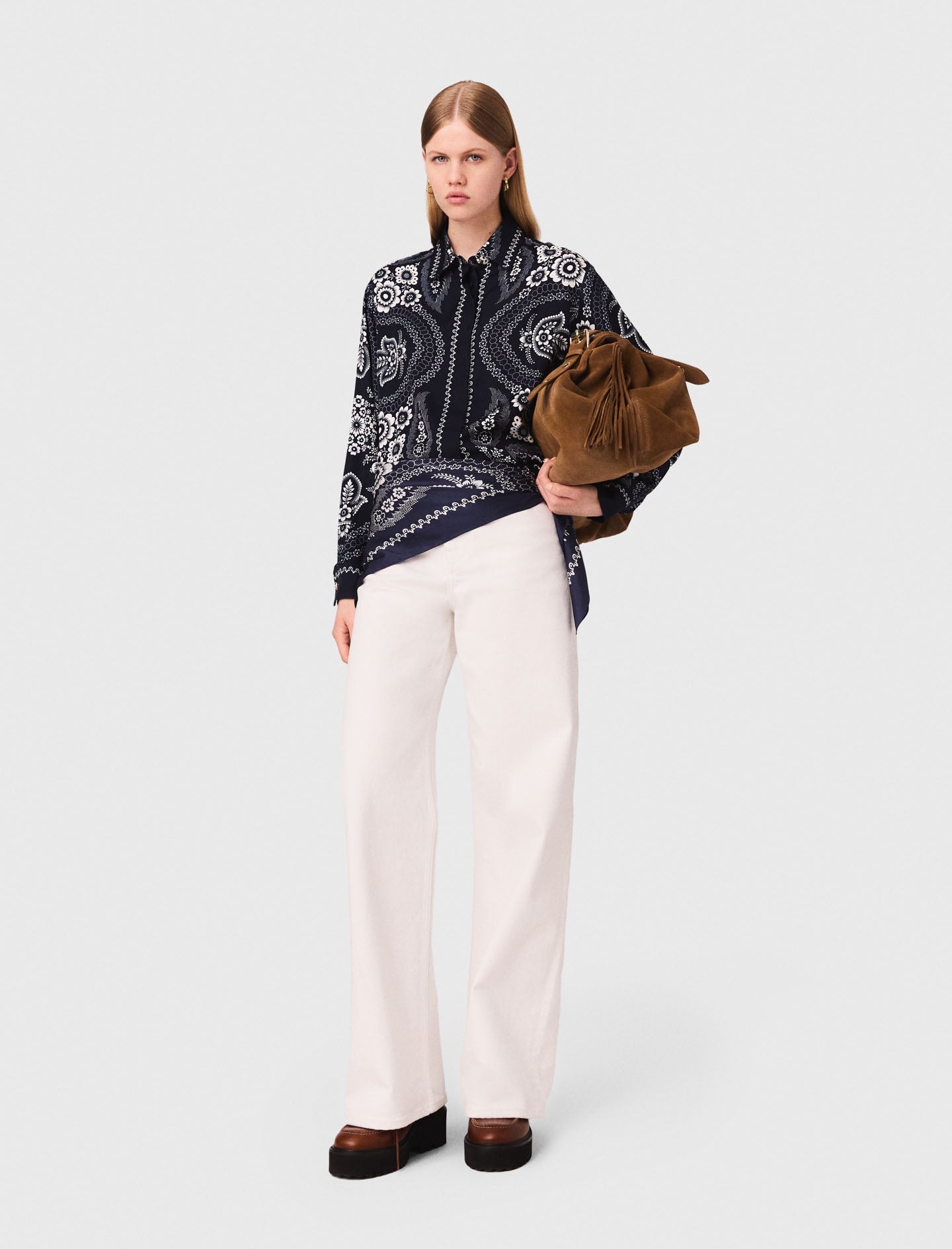 Flowing printed shirt