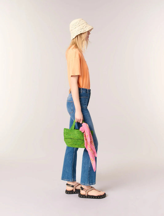 Blue-Denim jeans with pockets