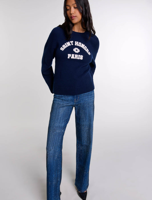 Blue   Rhinestone jeans