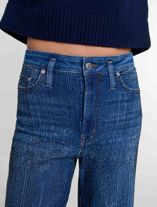 Blue   Rhinestone jeans