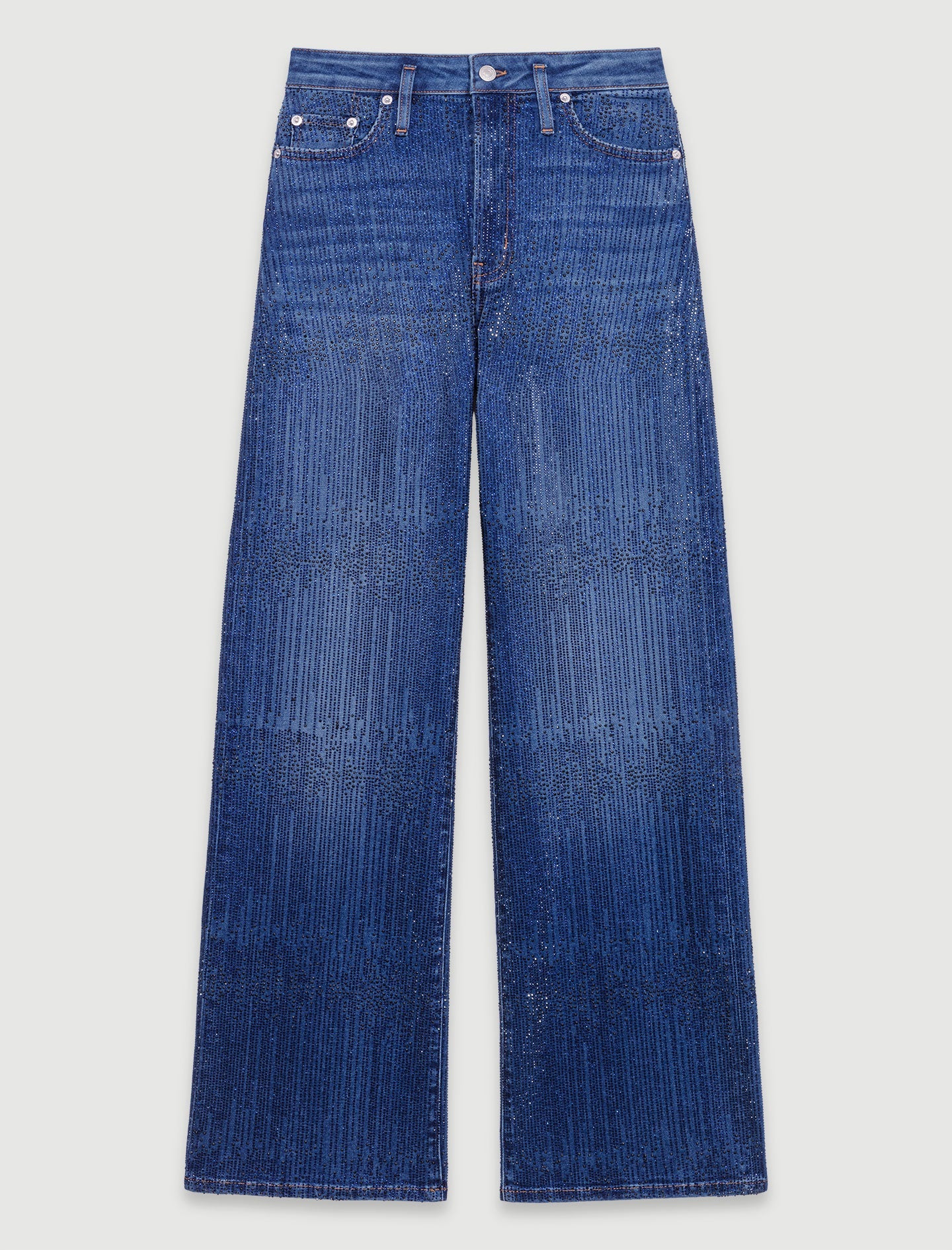 Blue   Rhinestone jeans