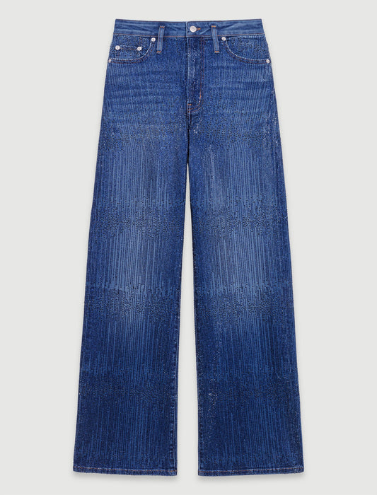 Blue   Rhinestone jeans