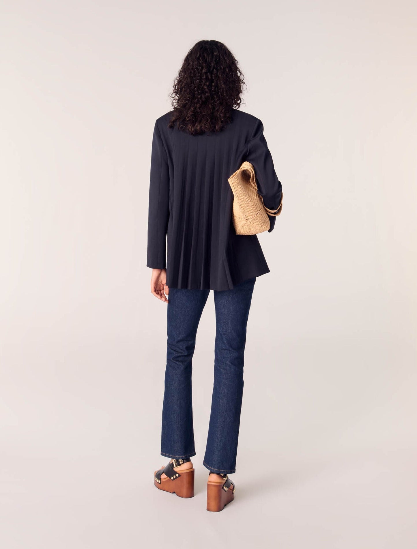 Dark Blue-Denim jeans with pockets