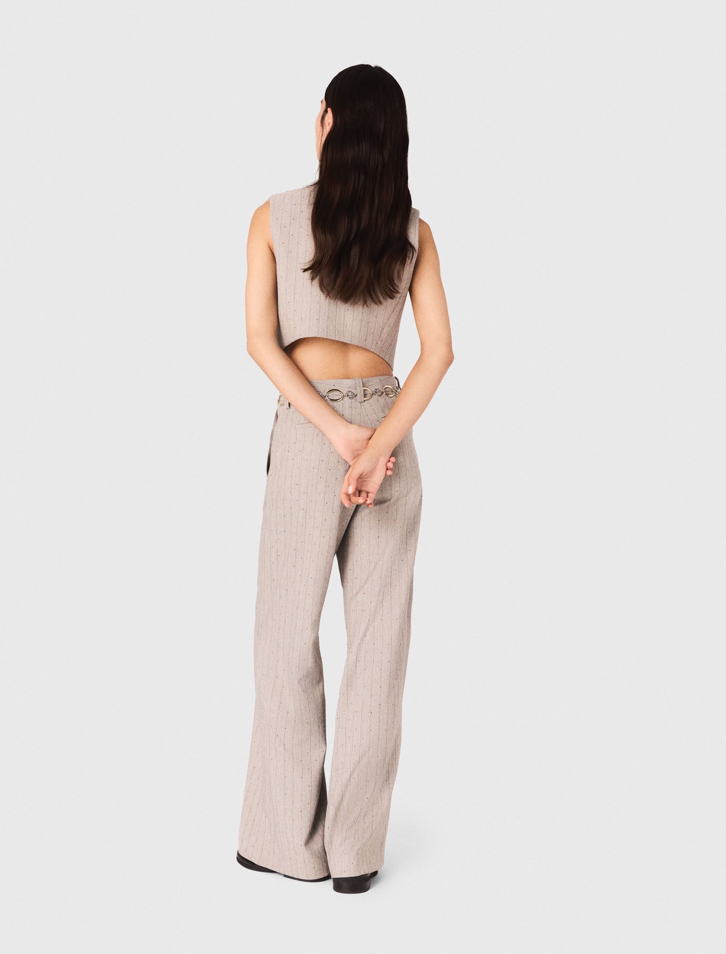 Rhinestone suit trousers
