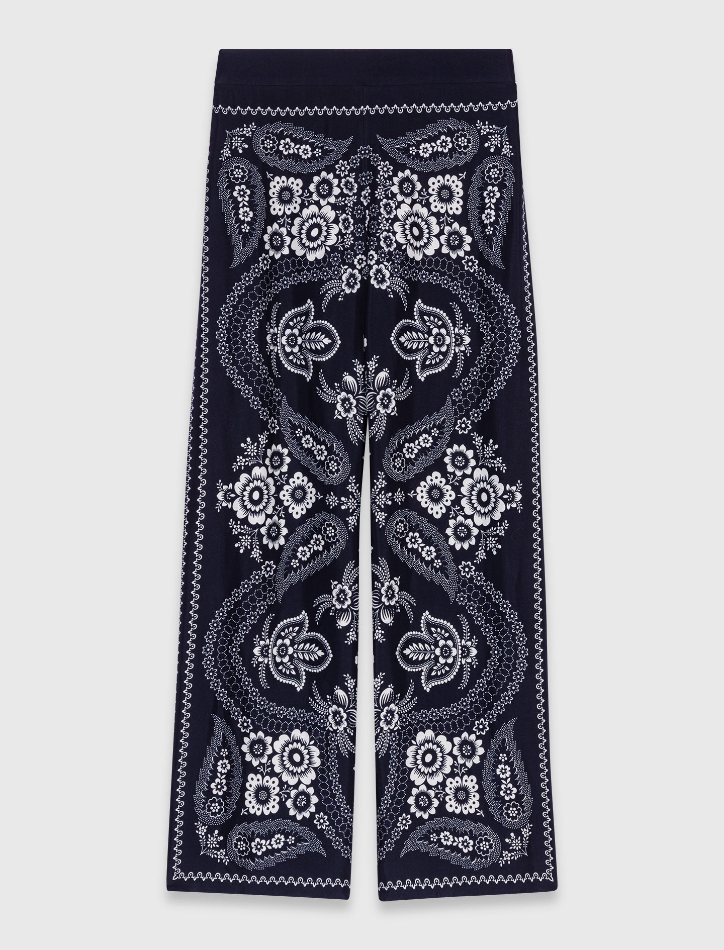 Flowing paisley print trousers
