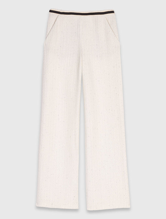 Tweed-effect trousers