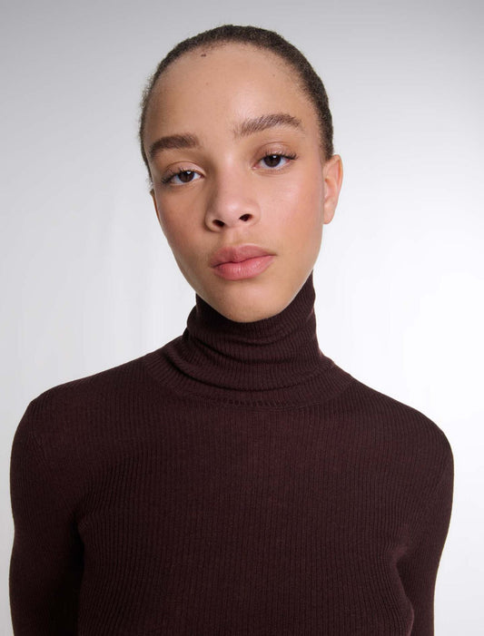 Brown  -Wool And Silk Jumper