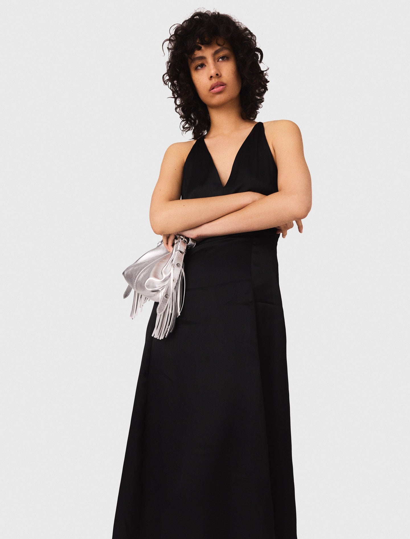 Long flowing dress with braided back