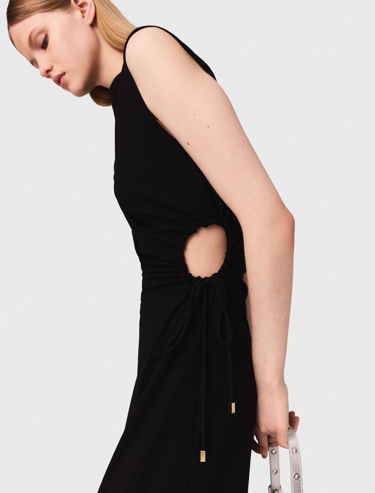 Cutout waist maxi dress