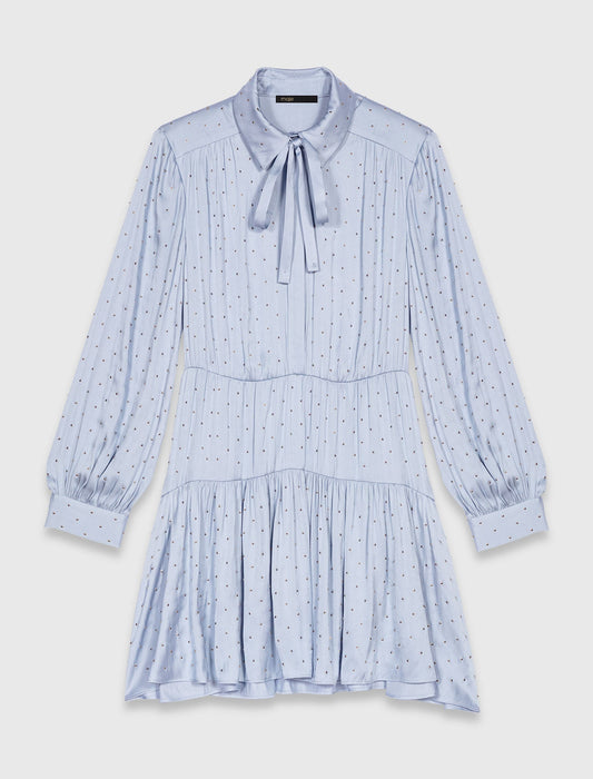 Studded flowing shirt dress