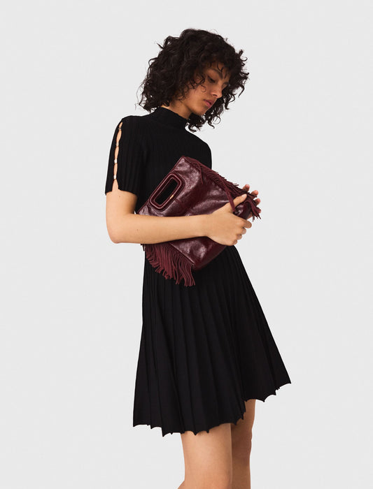 Short knit dress Black