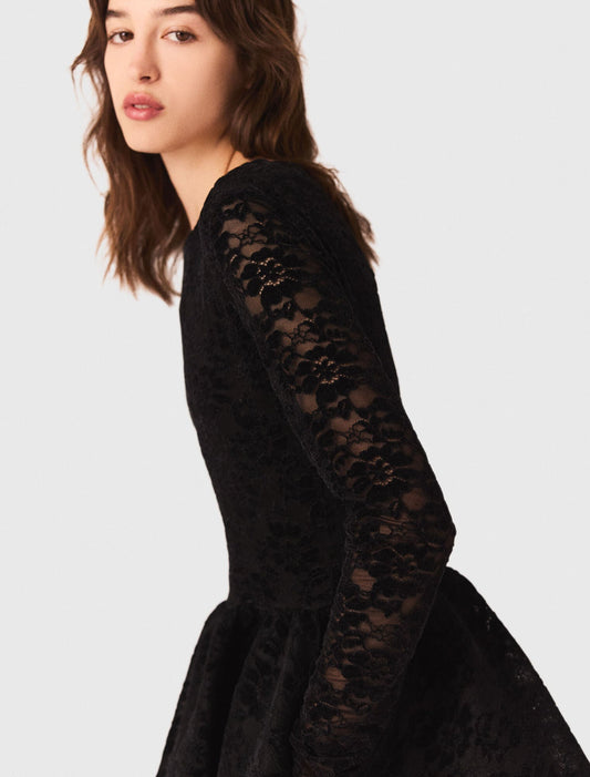 Flared velvet maxi dress