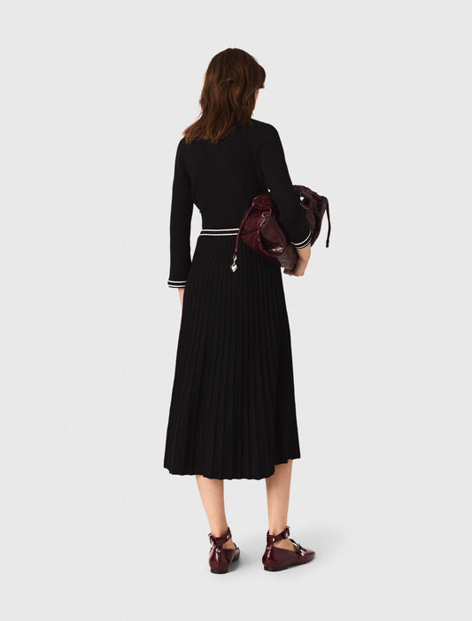 mfpro04442 knit midi dress black