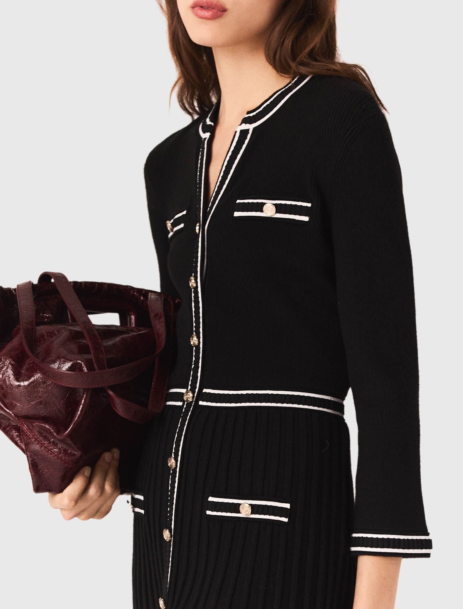 mfpro04442 knit midi dress black