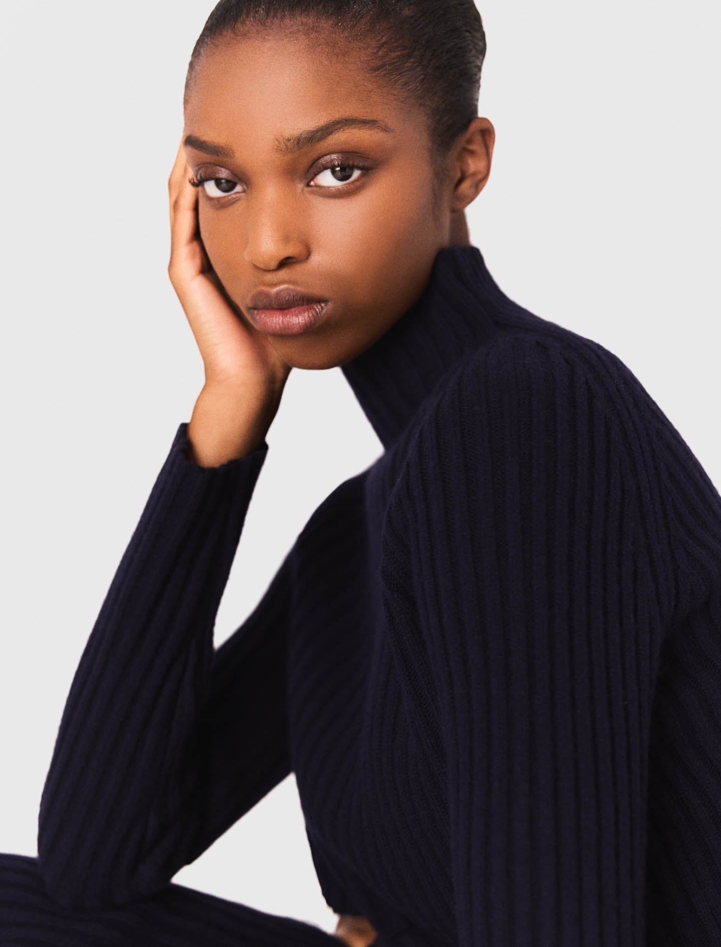 Knit dress with removable jumper