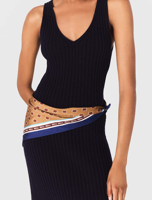 Knit dress with removable jumper