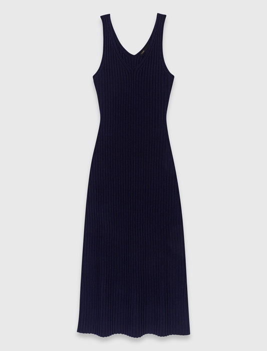 Knit dress with removable jumper
