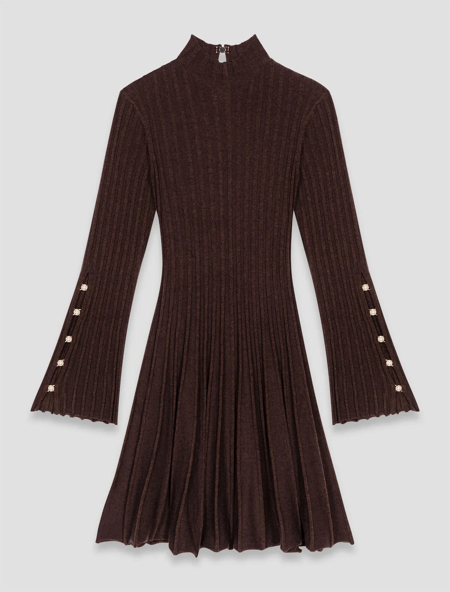 High-neck short skater dress