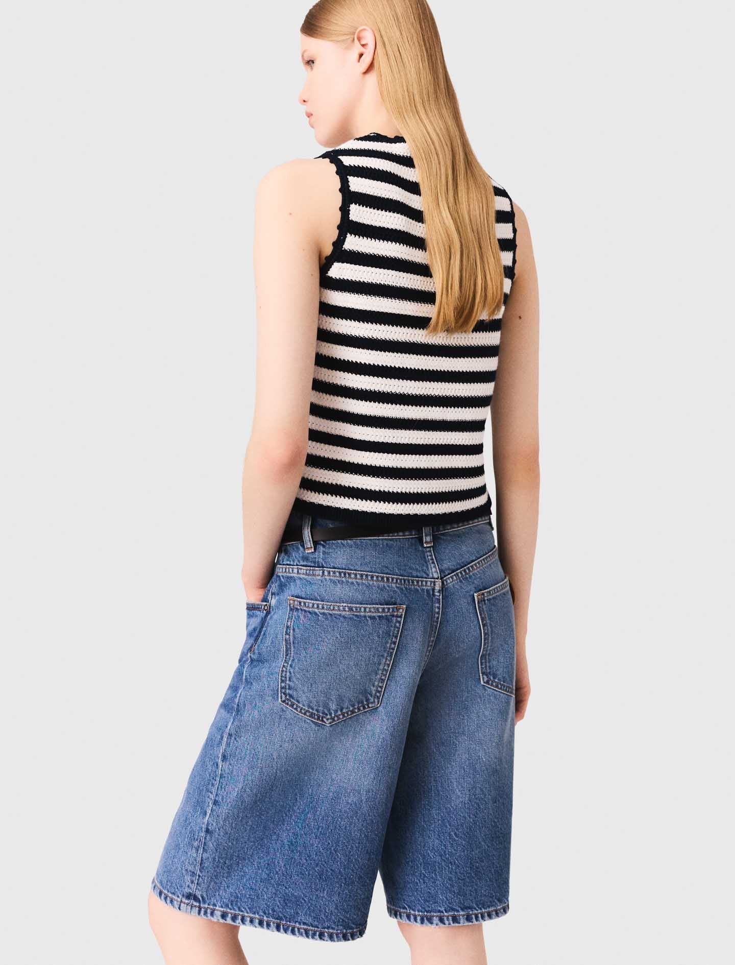 Denim Bermuda shorts