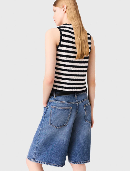 Denim Bermuda shorts